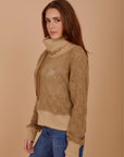 Knit & Rib sweatshirt - Beige