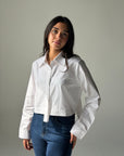 Cropped White Shirt
