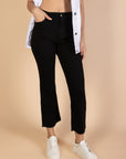 Ankle Length - Flare Jeans - Black