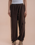 Peach skin brown set