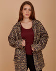 Leopard Gabardine jacket