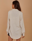 Light Beige Soft Linen Shirt