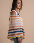 Stripes Crochet cape