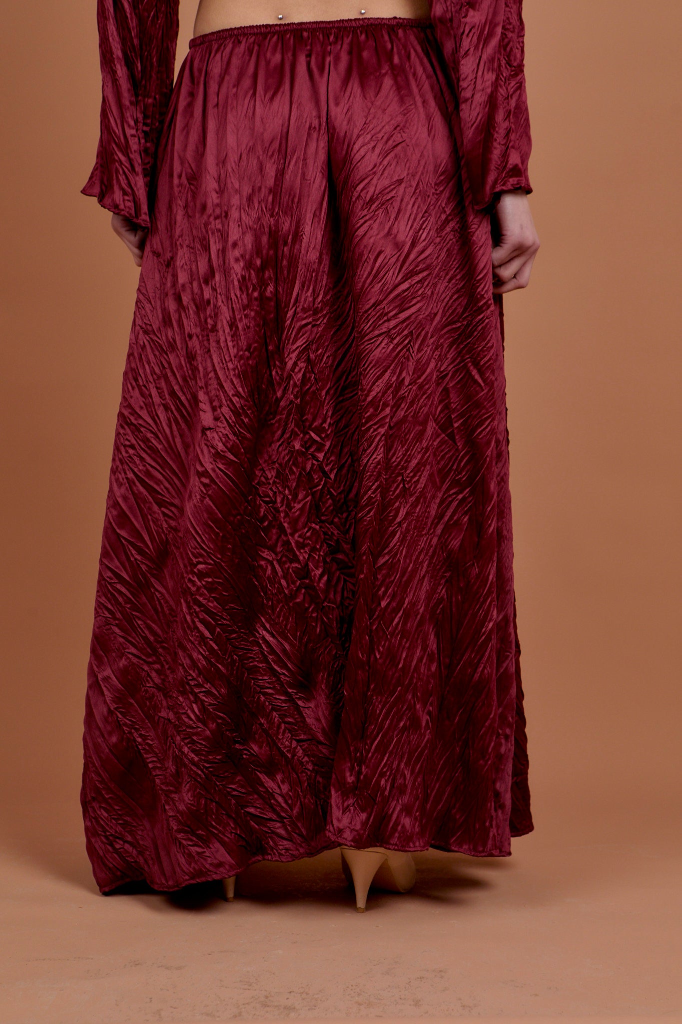 Set of Skirt +Top  - Burgundy