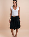 Black Midi skirt