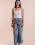 Boyfriend Jeans stone embelishments
