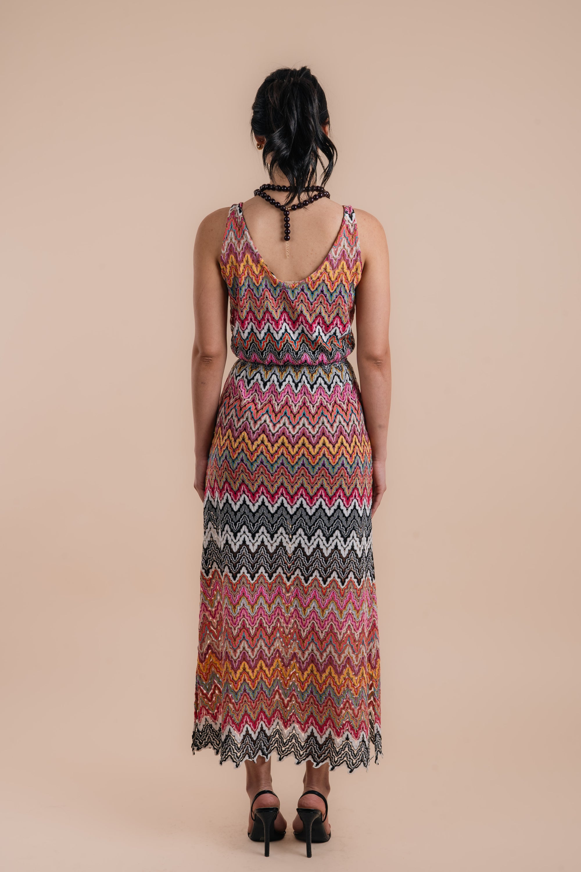 zigzag crochet dress