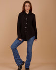 Black Soft Linen Shirt