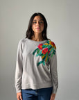Floral Embroidery knitwear Top