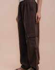 Peach skin brown set