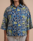 Blue Floral shirt