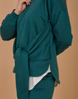 Teal Tie sweats set