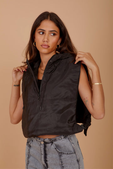 Side buckles Vest - Black