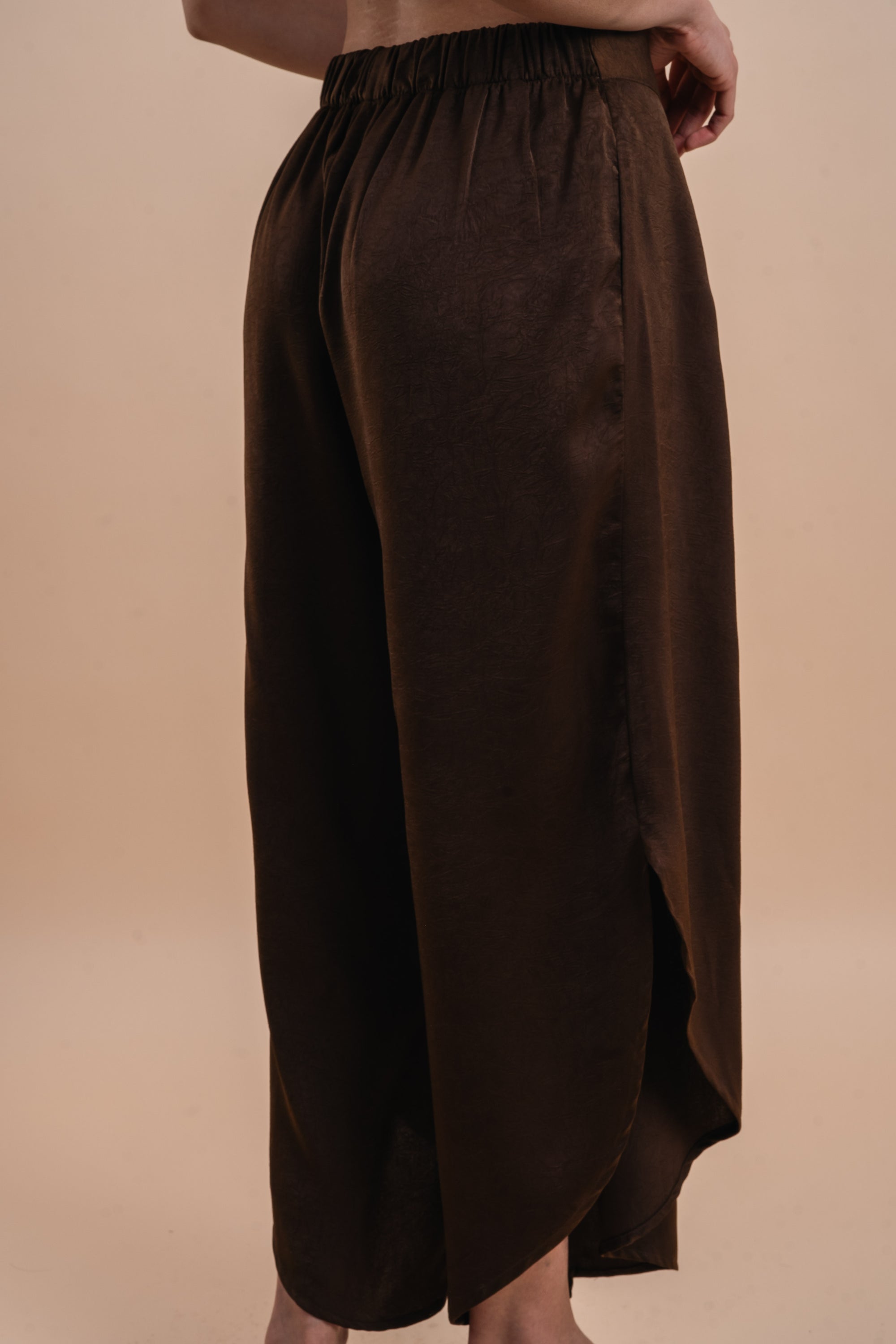 Flowing Pants with vents - café