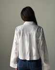 Cropped White Shirt
