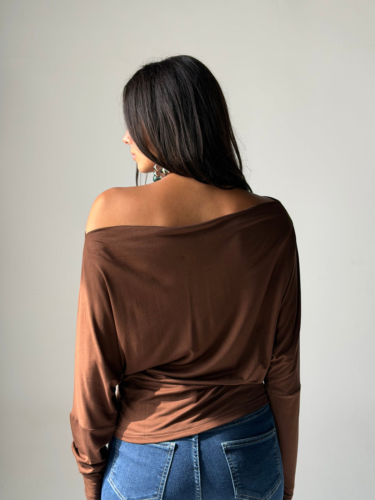 Draped Top - Brown