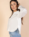 Cropped White Shirt