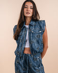 Embellishment shells - Dark Denim Vest