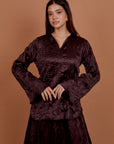 Set of Skirt +Top  - Brown