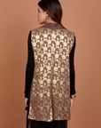 Brown & Gold Embro Vest