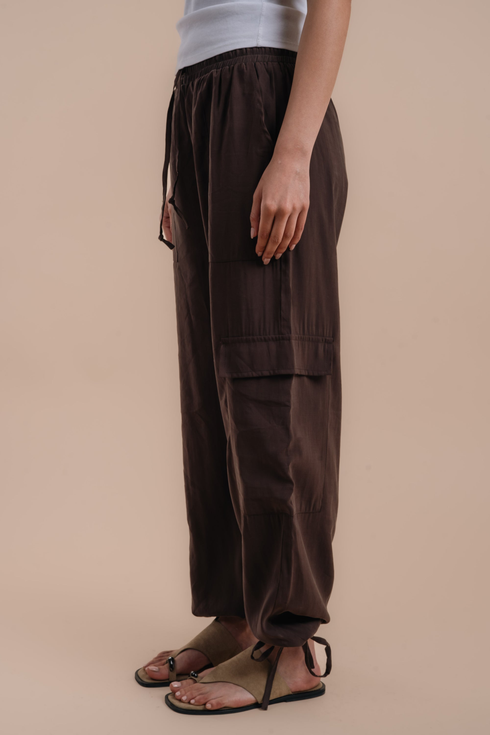 Peach skin brown set