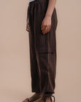 Peach skin brown set