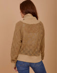 Knit & Rib sweatshirt - Beige