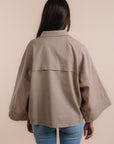 Restocking _Linen shirt handmade sequins - Cafe