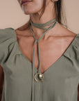 Puff sleeve Dress - Olive