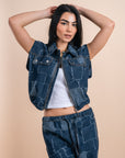 Checkers Denim Vest