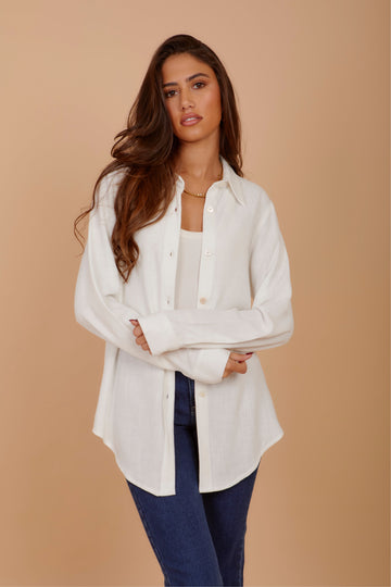 Off-White Soft Linen Shirt