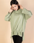 Oversized Drawstring T-shirt - Mint