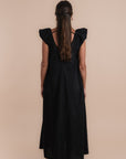 Puff Sleeve Dress - Black