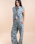 Embellishment shells - light Denim Vest