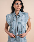 Embellishment shells - light Denim Vest