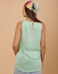 Light green airflow Sleeveless top