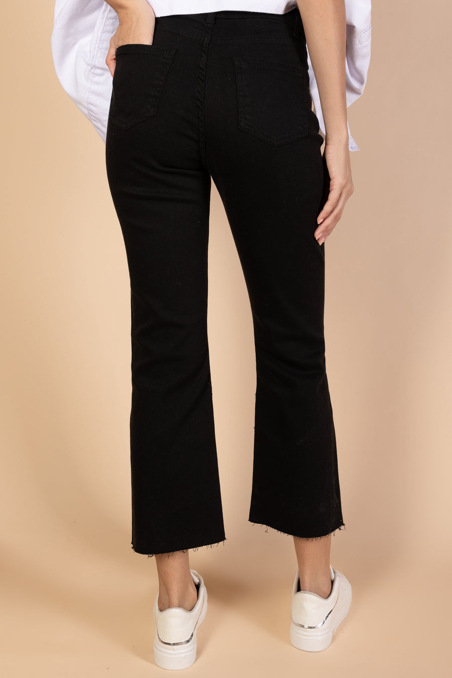 Ankle Length - Flare Jeans - Black