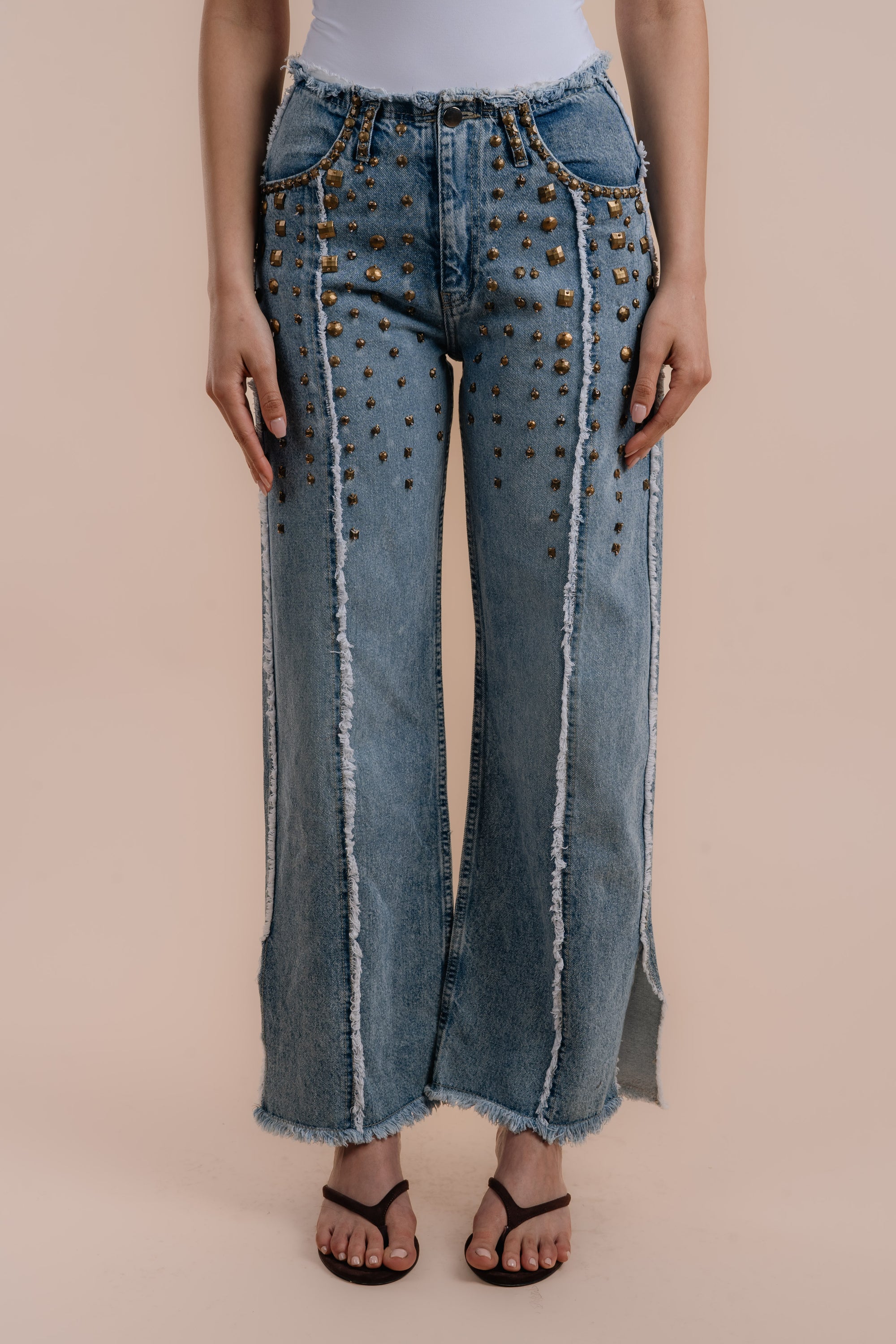 Boyfriend Jeans gold embelishments
