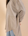 Back & Forth Melton Top - Beige