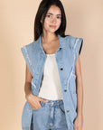 Blue Denim Vest