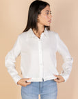 Cropped White Shirt