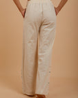 Mint & Pink Linen pants - Coated