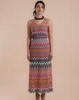 zigzag crochet dress