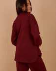 Burgundy Tie sweats set