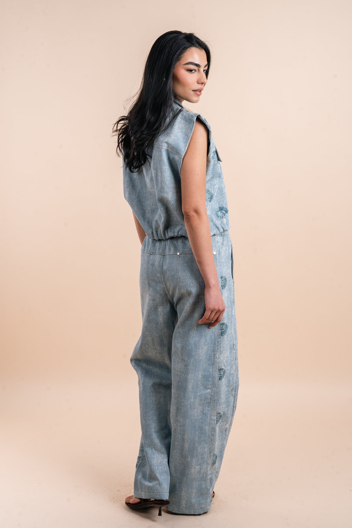 Embellishment shells - light Denim Vest