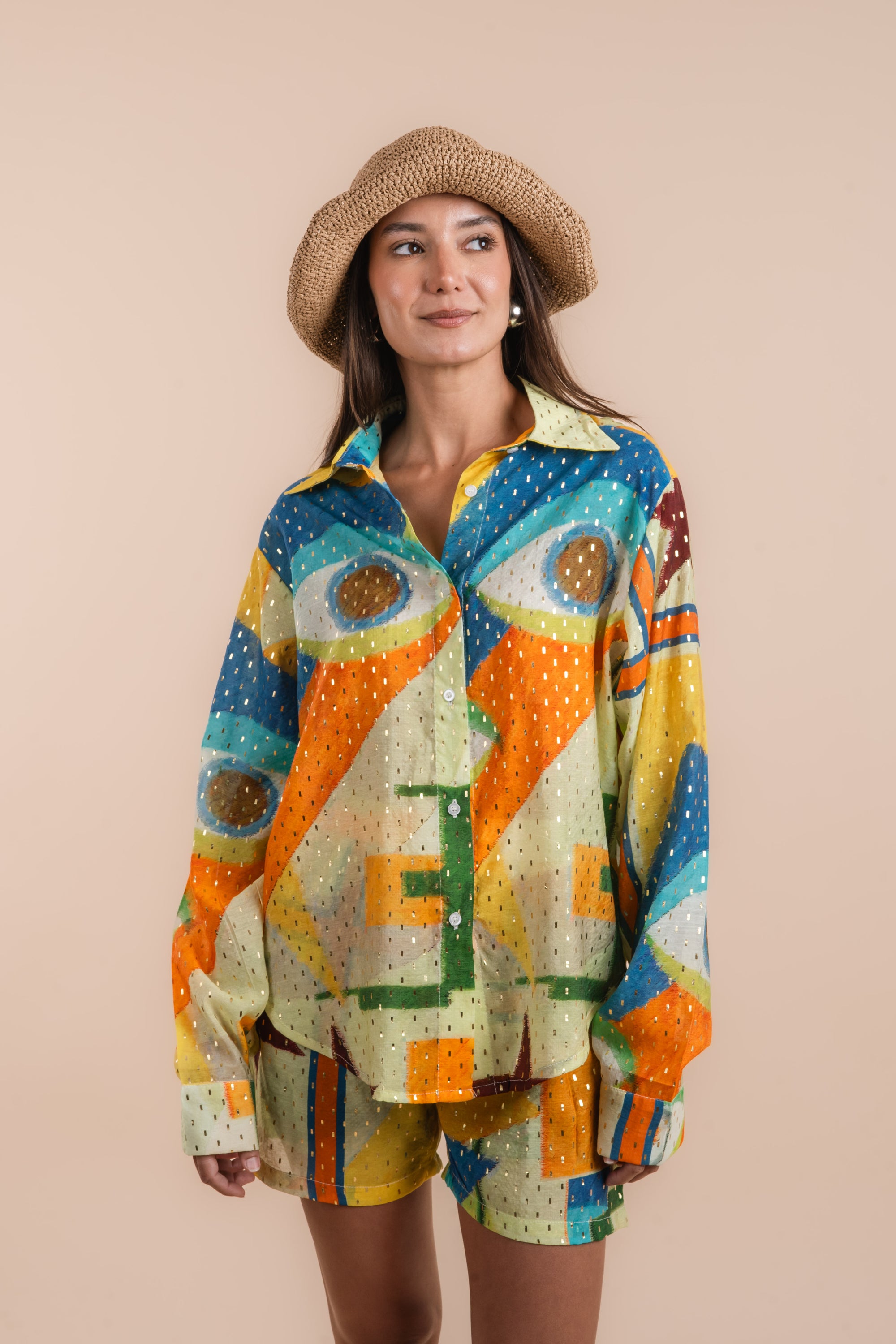 Abstract print shirt