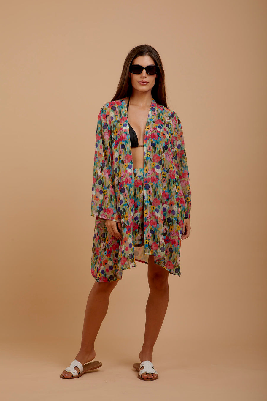 Floral Chiffon Kimono