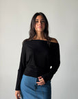 Draped Top - Black