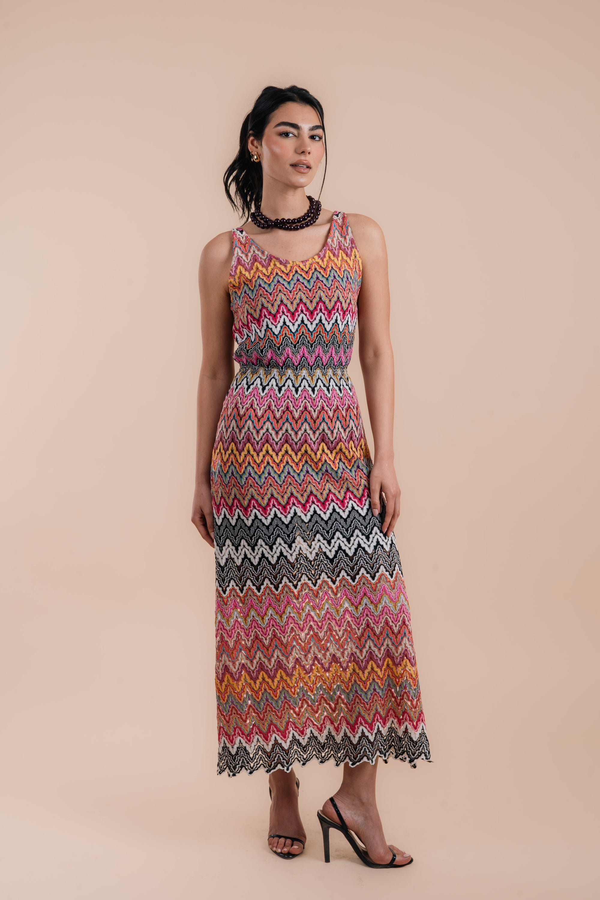 zigzag crochet dress
