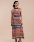 zigzag crochet dress